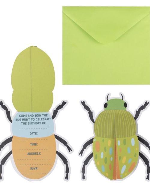 Bugging Out Invitations 5pk