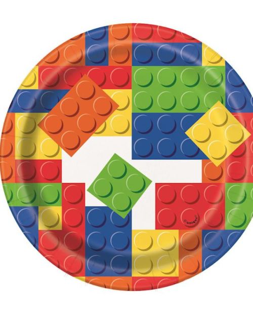 Building Blocks Lunch Plates 8pk