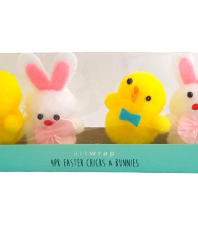 Easter Bunnies & Chicks 4pk