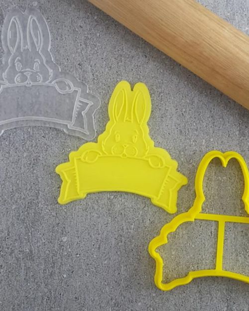 Bunny Plaque Debosser & Cutter Set