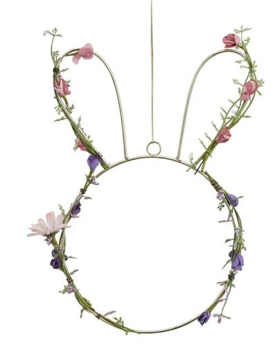 Bunny Wreath with Foliage