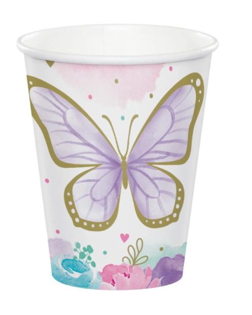 Butterfly Shimmer Cups 8pk