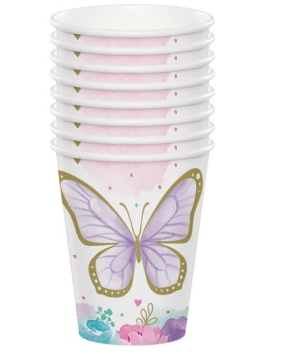 Butterfly Shimmer Cups 8pk