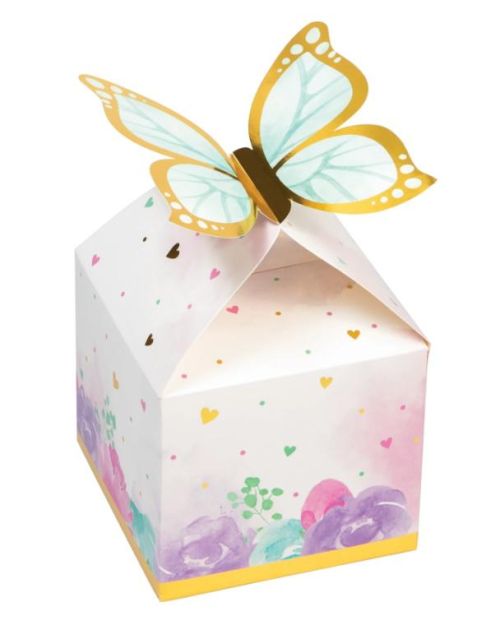 Butterfly Shimmer Favour Boxes 8pk