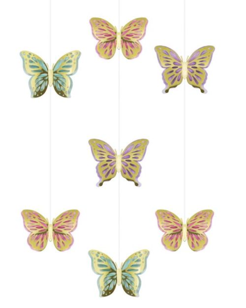 Butterfly Shimmer Hanging Decorations