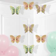 Butterfly Shimmer Hanging Decorations