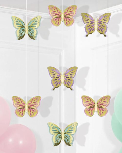 Butterfly Shimmer Hanging Decorations
