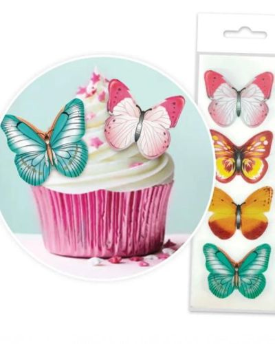 Edible Wafer Cupcake Toppers – Butterflies
