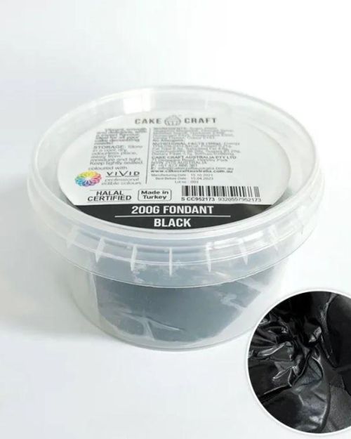 Cake Craft Fondant 200g – Black