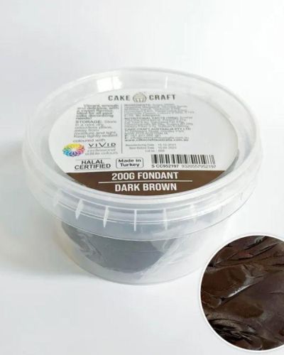 Cake Craft Fondant 200g – Dark Brown