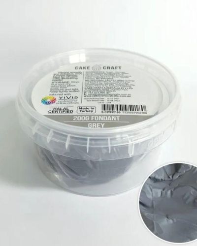 Cake Craft Fondant 200g – Grey
