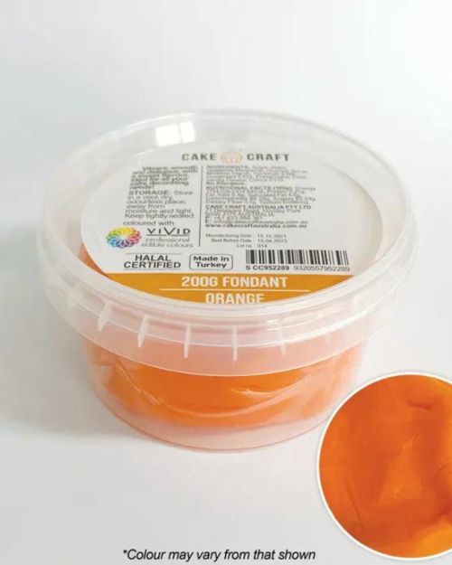 Cake Craft Fondant 200g – Orange