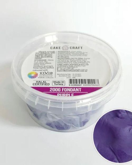 Cake Craft Fondant 200g – Purple