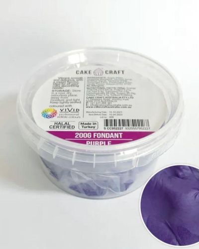 Cake Craft Fondant 200g – Purple
