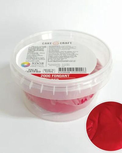 Cake Craft Fondant 200g – Red