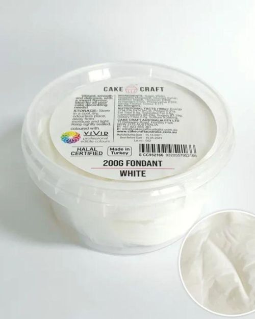 Cake Craft Fondant 200g – White