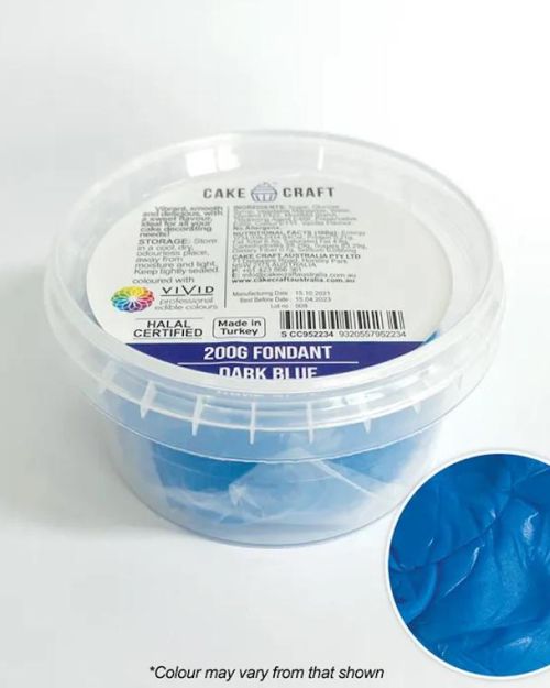Cake Craft Fondant 200g – Dark Blue