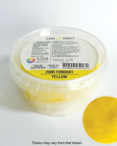 Cake Craft Fondant 200g – Yellow