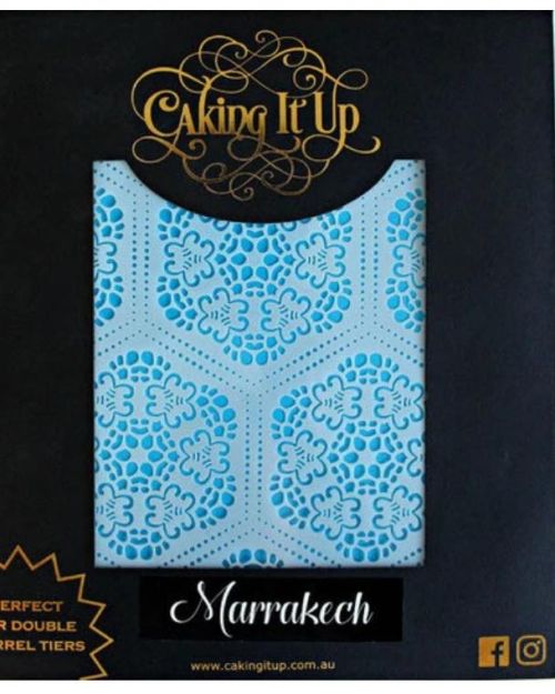 Caking It Up – Cake Stencil Marrakech