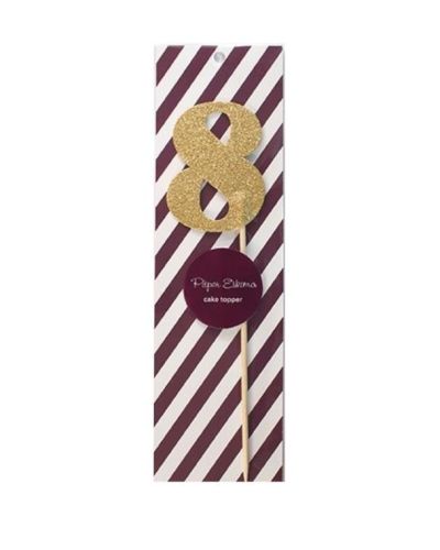 Cake Topper Gold – 8