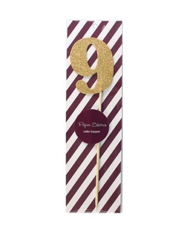 Cake Topper Gold – 9