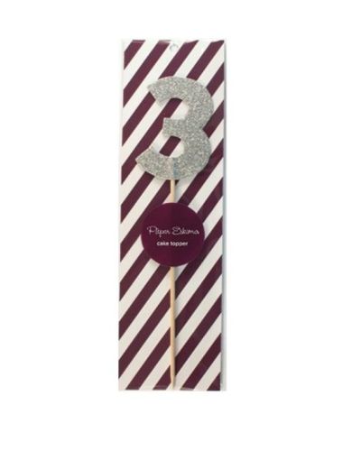 Cake Topper Silver – 3