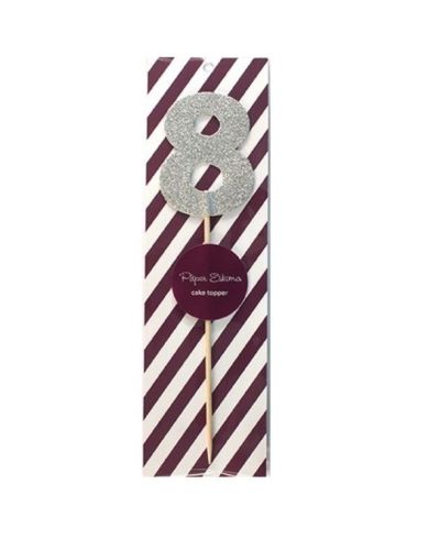 Cake Topper Silver – 8