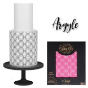 Caking It Up – Mesh Stencil Argyle