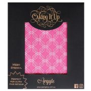 Caking It Up – Mesh Stencil Argyle
