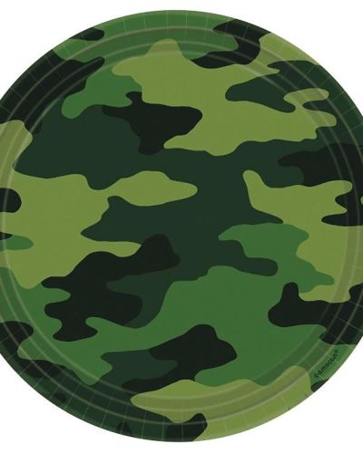 Camouflage Dinner Plates 8pk