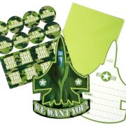 Camouflage Party Invitations 8pk