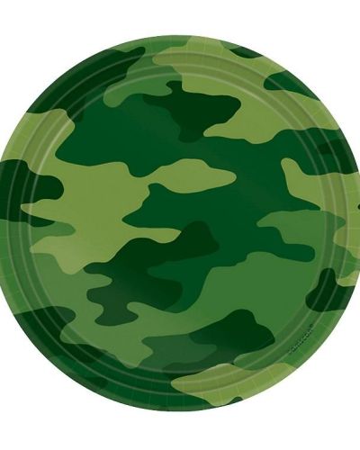 Camouflage Lunch Plates 8pk