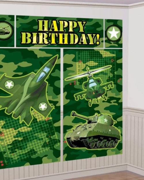 Camouflage Wall Decorating Kit