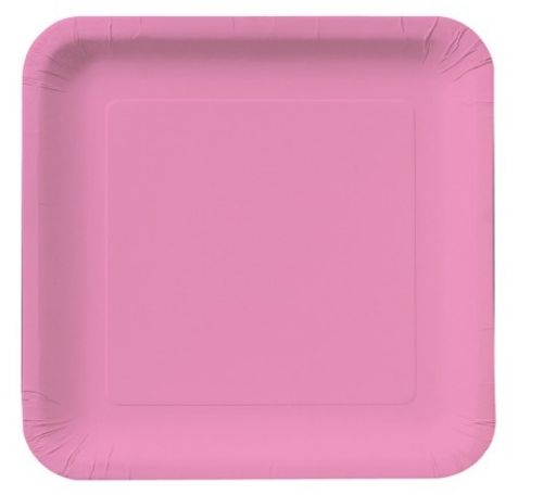 Lunch Plate Square – Candy Pink 12pk