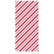 Candy Cane Striped Large Cello Bags 20pk