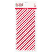 Candy Cane Striped Large Cello Bags 20pk