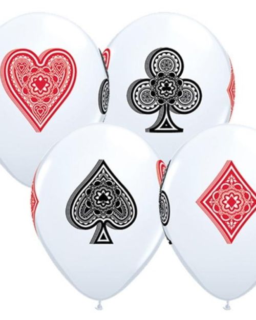 Card Suits Balloons 5pk