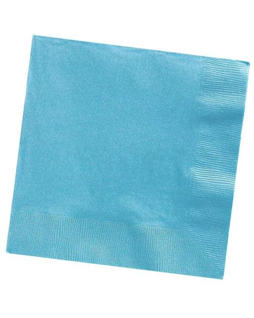 Caribbean Blue Beverage Napkins 20pk