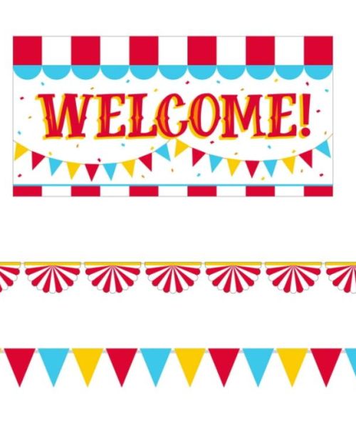 Carnival Banner 3pce Decorating Kit