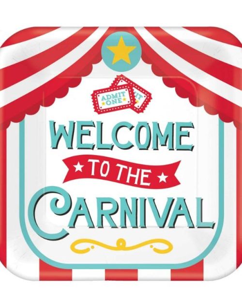 Carnival Games Lunch Plates 8pk