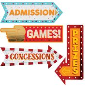 Carnival Sign Decorations 4pk