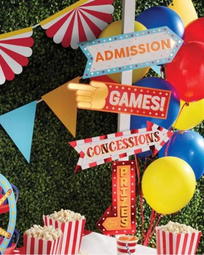 Carnival Sign Decorations 4pk