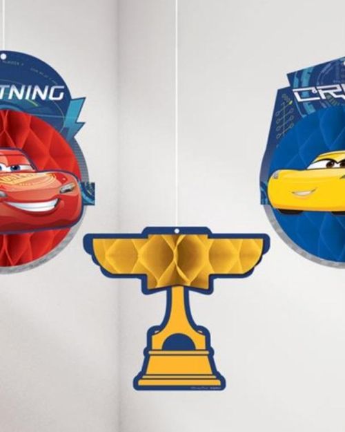 Cars 3 Honeycomb Hanging Decorations