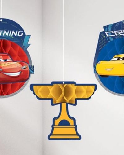 Cars 3 Honeycomb Hanging Decorations
