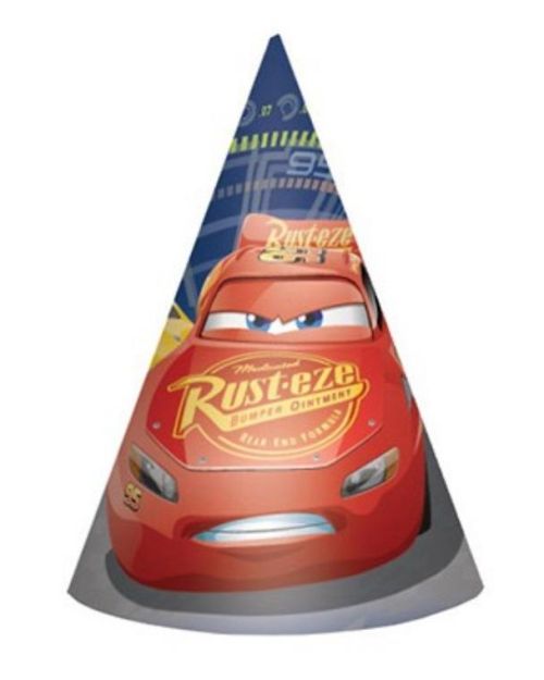 Cars 3 Party Hats 8pk