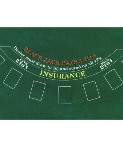 Blackjack Felt Game Board / Tablecover