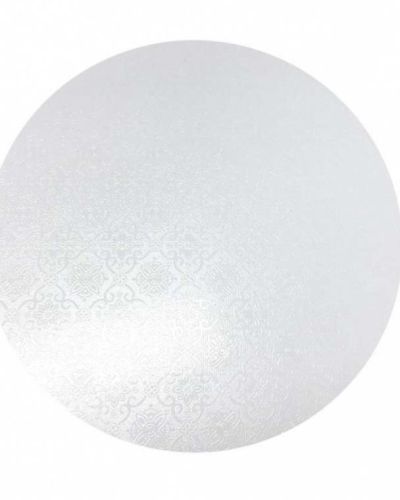 White Masonite Cake Board Round – 16″