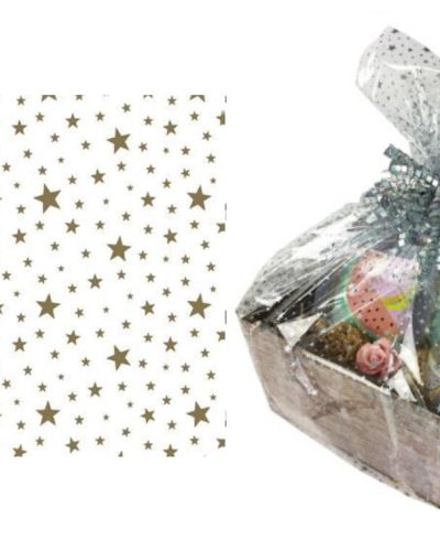 Cellophane Sheet – Gold Stars
