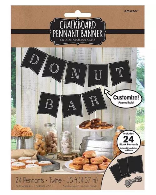 Chalkboard Pennant Banner