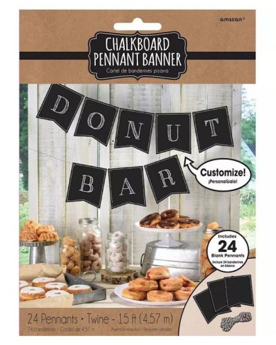 Chalkboard Pennant Banner